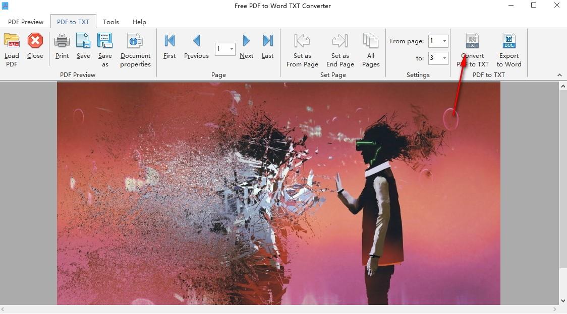 Free PDF to Word TXT Converter下载,免费PDF到文字转换