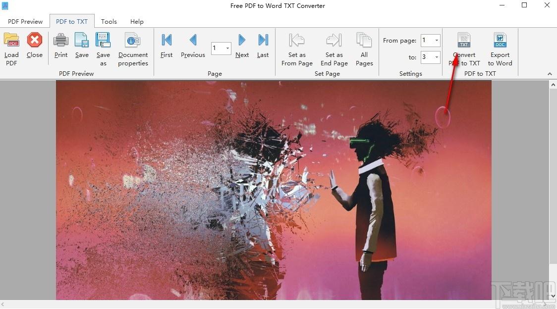 Free PDF to Word TXT Converter下载,免费PDF到文字转换